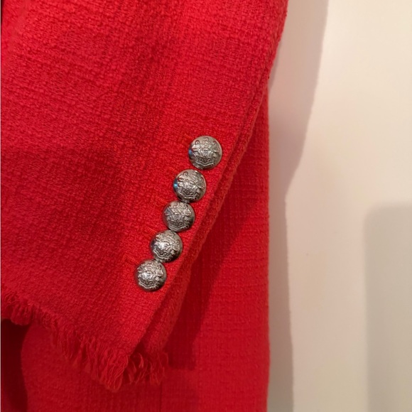 Veronica Beard Nayeli Dickey Jacket in Watermelon Size 14 Dickey Blazer - Picture 13 of 13